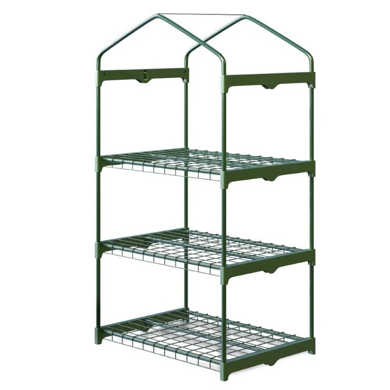 Plonos, mini szklarnia, balkonowa, 3 półki, 125-69-49 cm