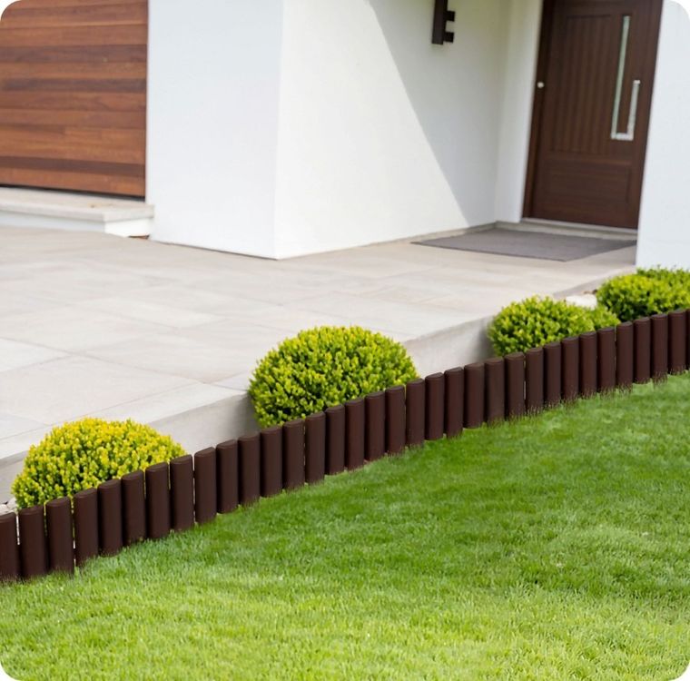 Plonos, obrzeże ogrodowe, brązowe, 220 cm