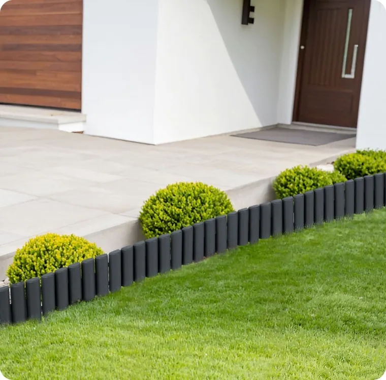 Plonos, obrzeże ogrodowe, szare, 220 cm