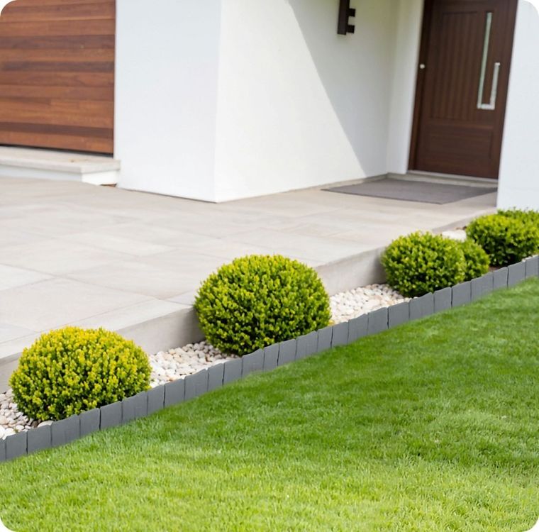 Plonos, obrzeże ogrodowe, szare, 250 cm