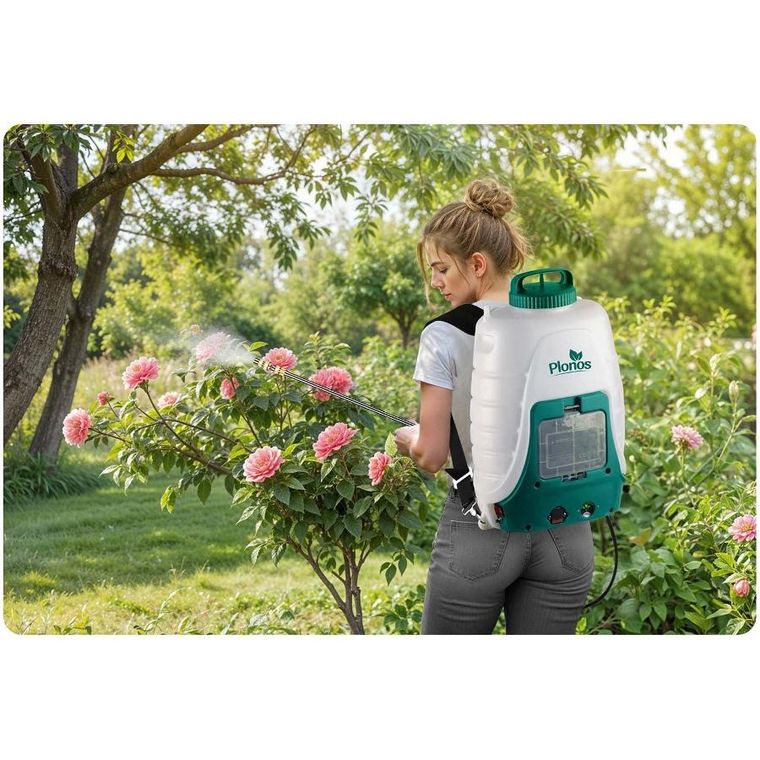 Plonos, opryskiwacz akumulatorowy, z wózkiem