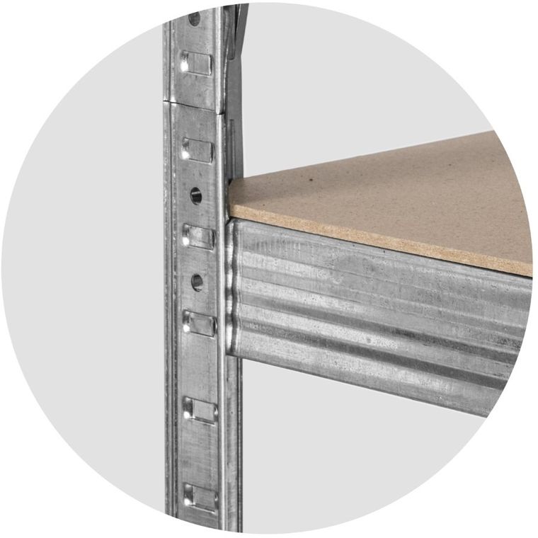 Plonos, regał metalowy, magazynowy, 150-75-30 cm