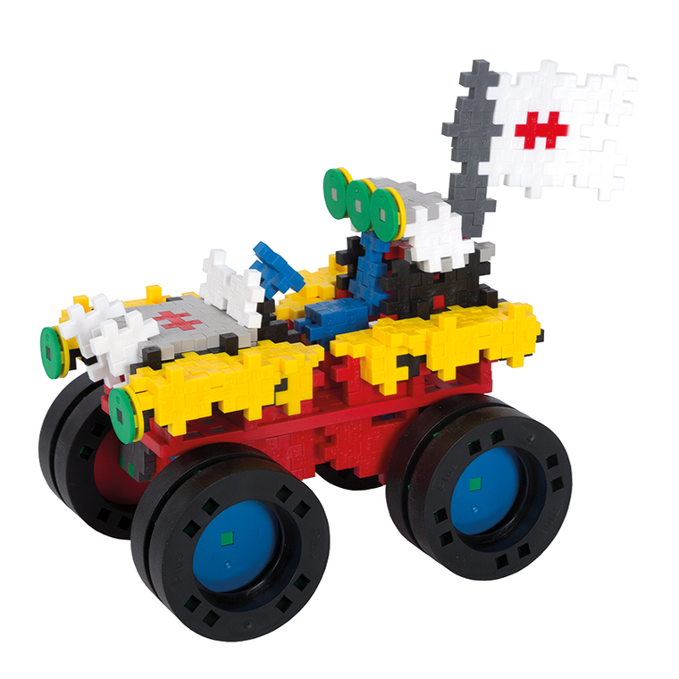 Plus-Plus, Zestawy Basic, Monster Trucks, klocki, 600 elementów