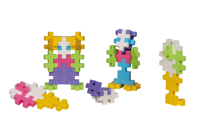 Plus-Plus, Zestawy Big, Pastelowe kolory, klocki, 50 elementów