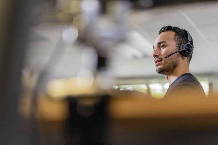 Poly, słuchawki, Voyager 4320 MS Teams Certified USB-C Headset +BT700 dongle 77Z30AA