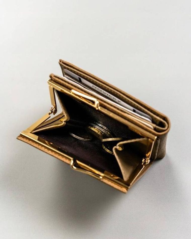 Portfel, beżowy, skóra ekologiczna, Milano Design