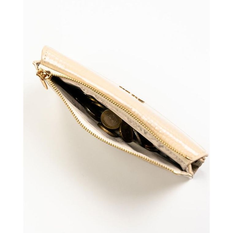 Portfel, beżowy, skóra ekologiczna, Peterson