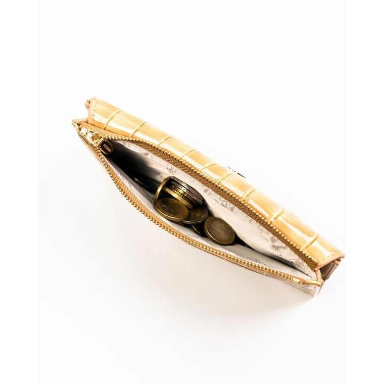 Portfel, beżowy, skóra ekologiczna, Peterson