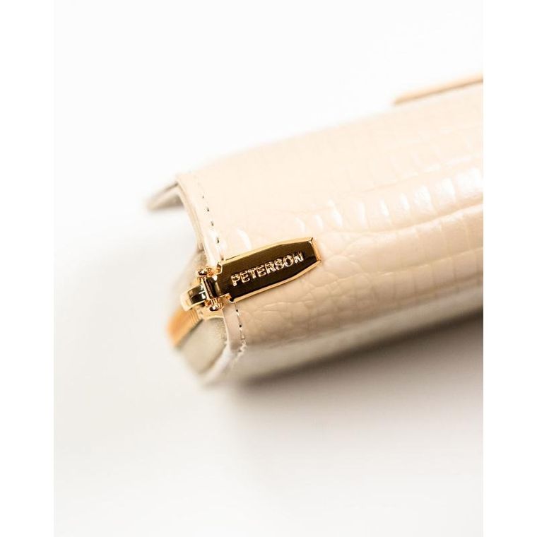 Portfel, beżowy, skóra ekologiczna, Peterson