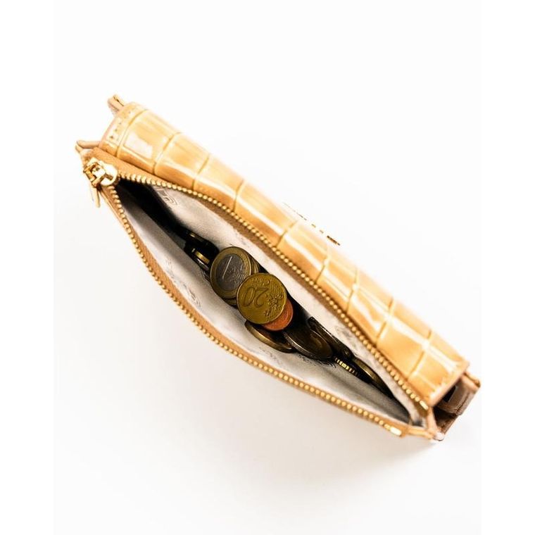 Portfel, beżowy, skóra ekologiczna, Peterson