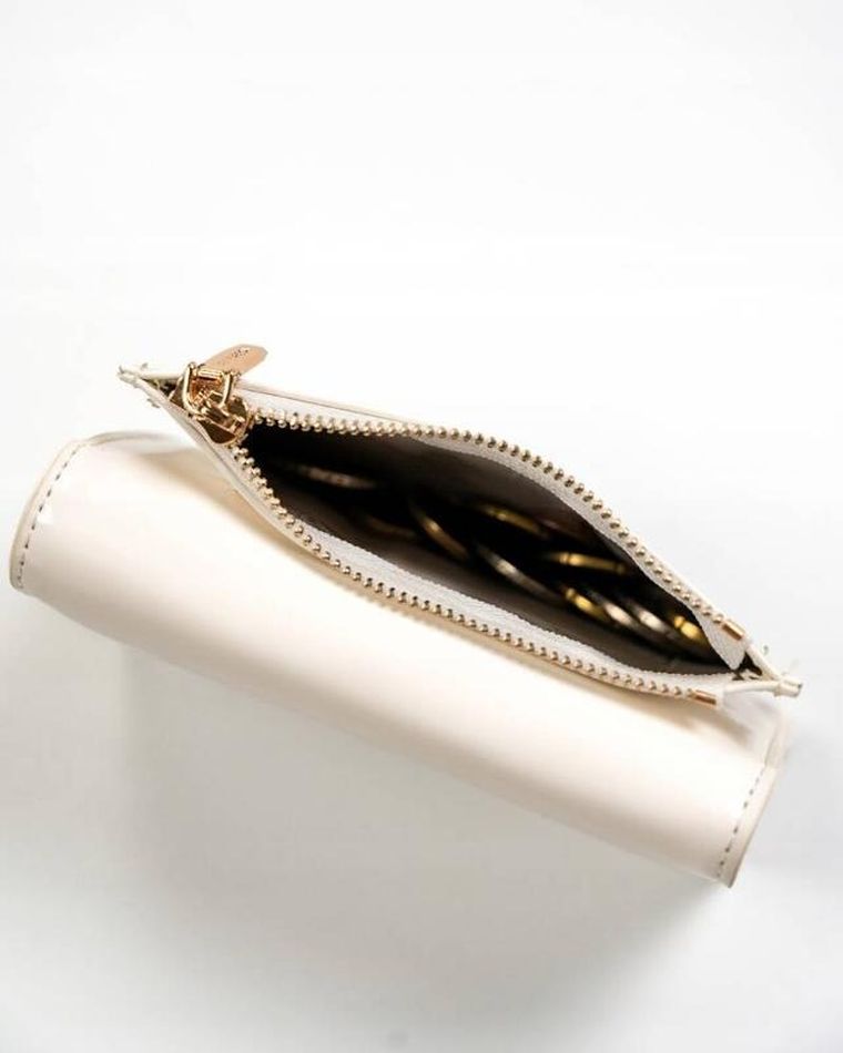 Portfel, biały, skóra ekologiczna, Peterson