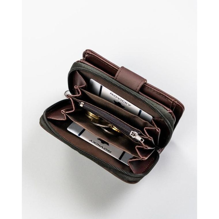 Portfel, brązowy, skóra ekologiczna, 4U Cavaldi