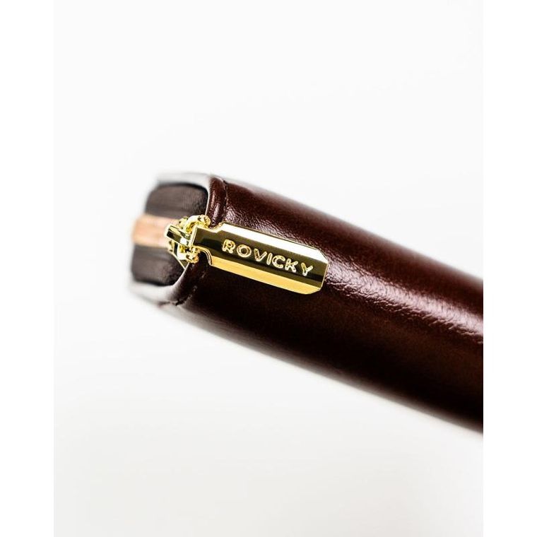 Portfel, brązowy, skóra ekologiczna, Rovicky