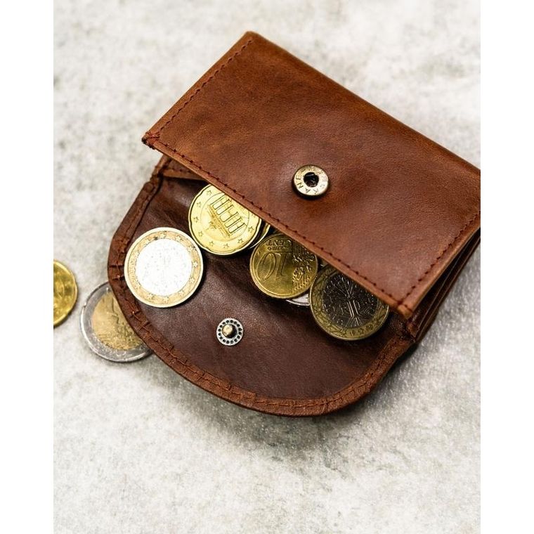 Portfel, brązowy, skórzany, RFID, Rovicky