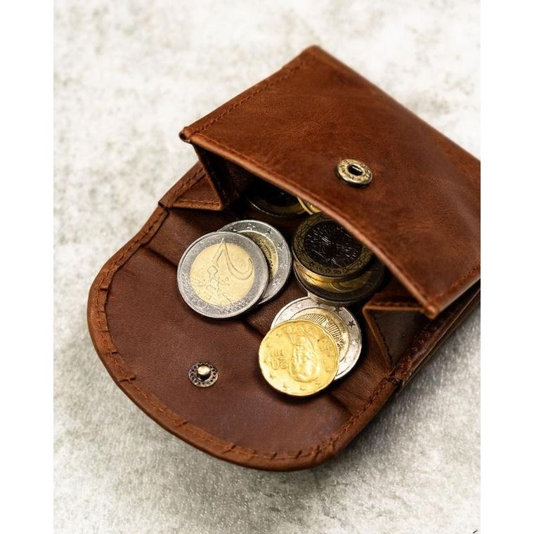 Portfel, brązowy, skórzany, Rovicky