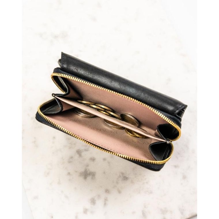 Portfel, czarny, skóra ekologiczna, Rovicky