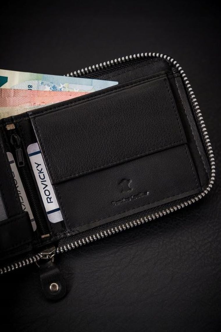 Portfel, czarny, skórzany, Always Wild