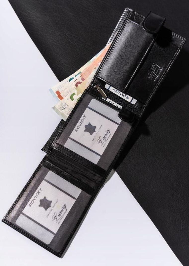 Portfel, czarny, skórzany, Always Wild