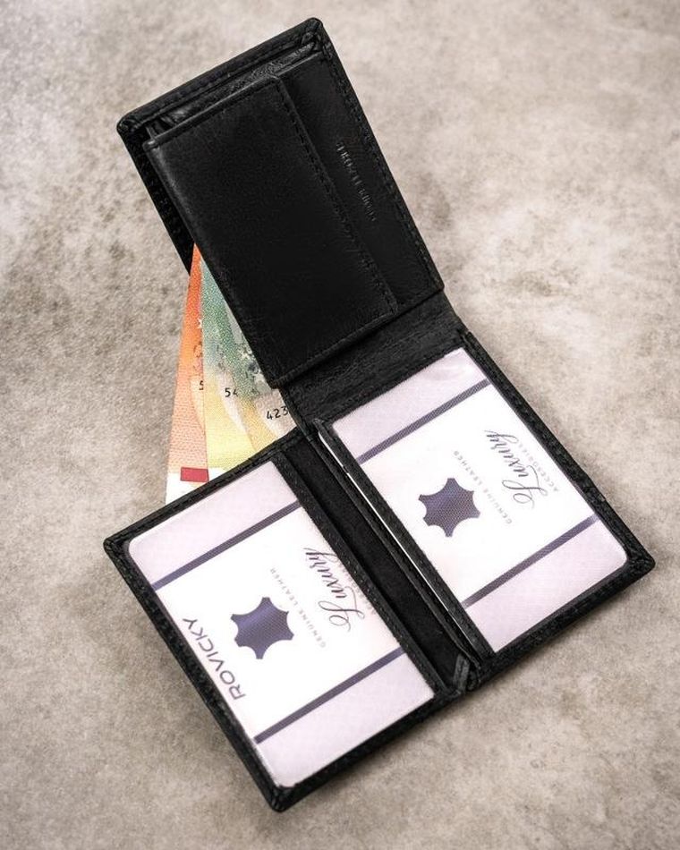 Portfel, czarny, skórzany, Buffalo Wild