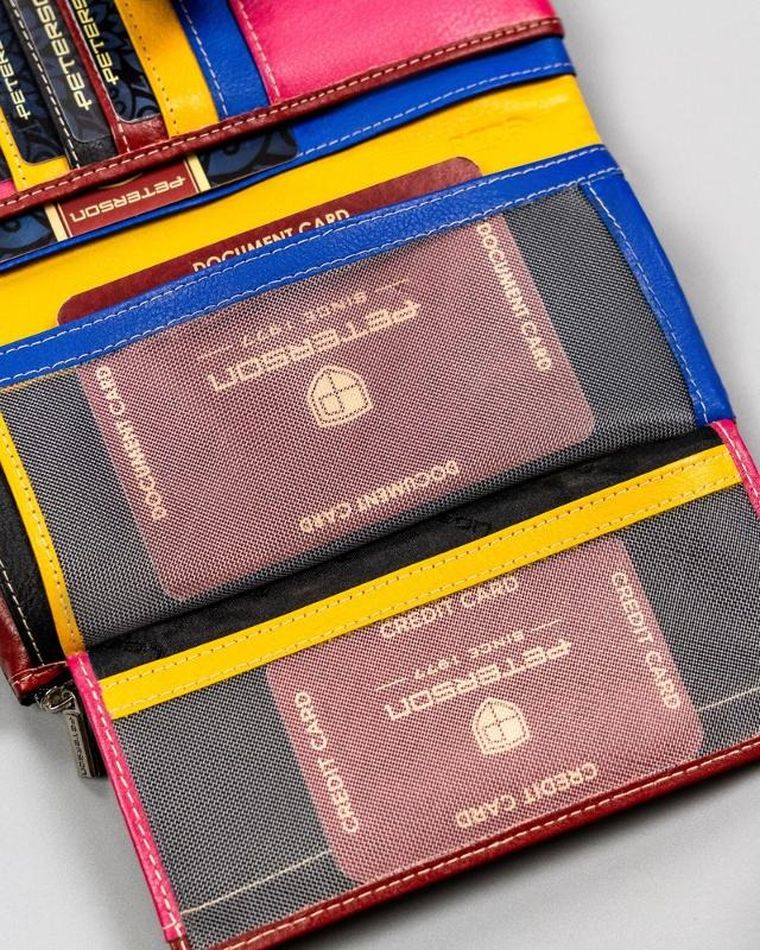 Portfel, czarny, skórzany, Peterson