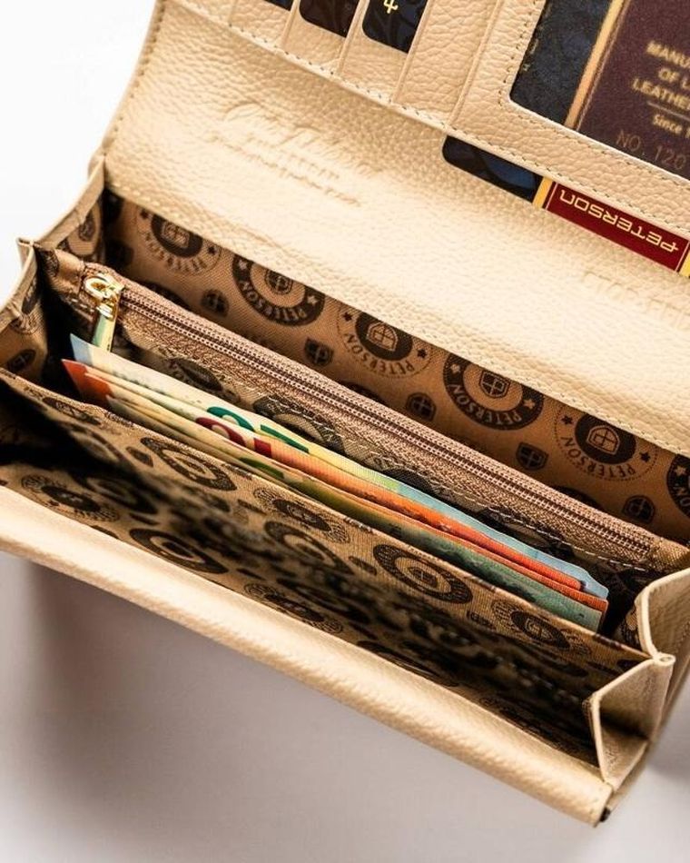 Portfel, czarny, skórzany, Peterson