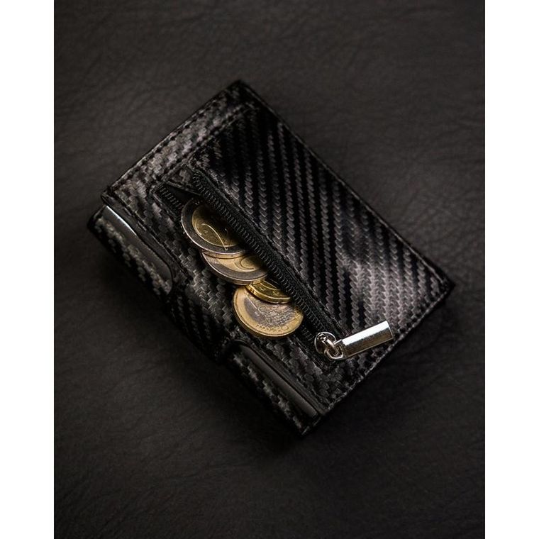 Portfel, czarny, skórzany, Peterson