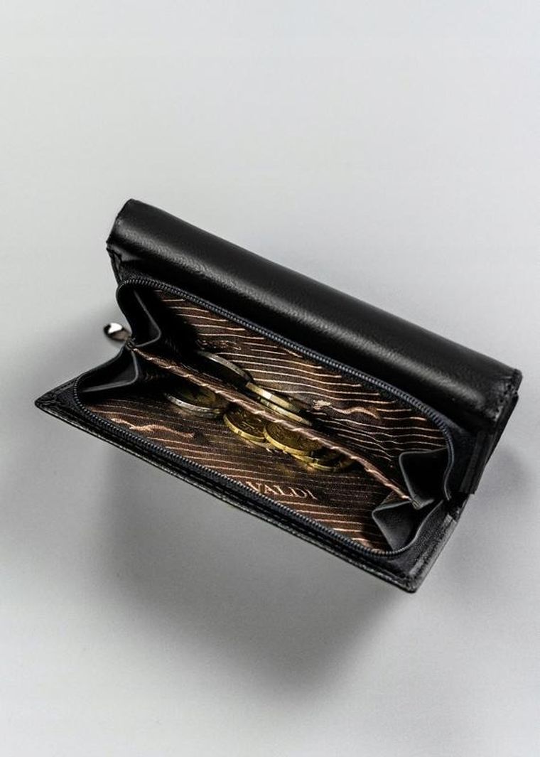 Portfel, czarny, skórzany, RFID, Cavaldi