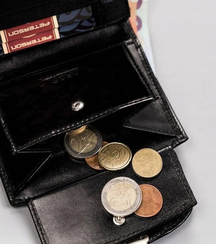 Portfel, czarny, skórzany, RFID, Peterson