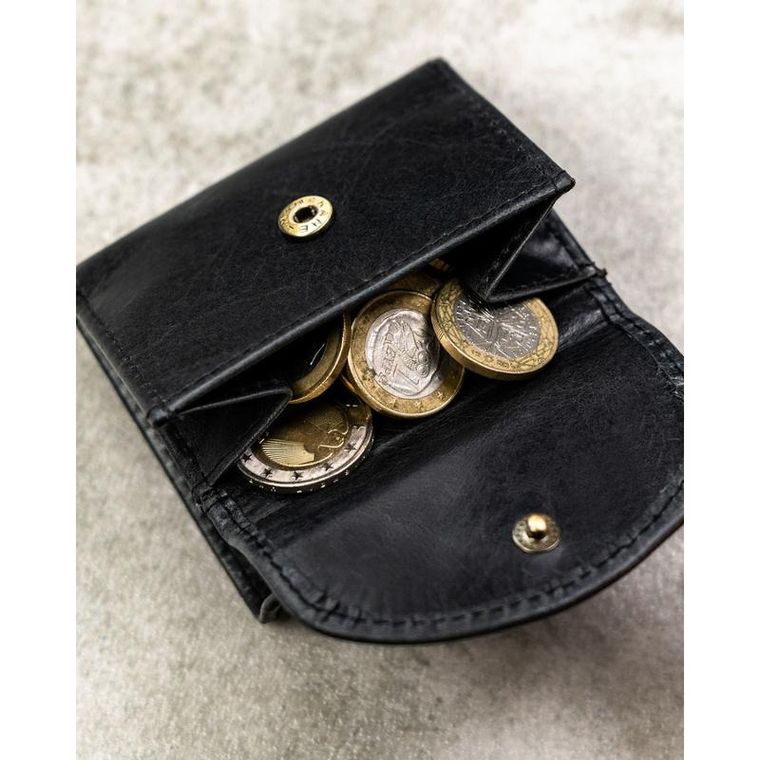 Portfel, czarny, skórzany, Rovicky