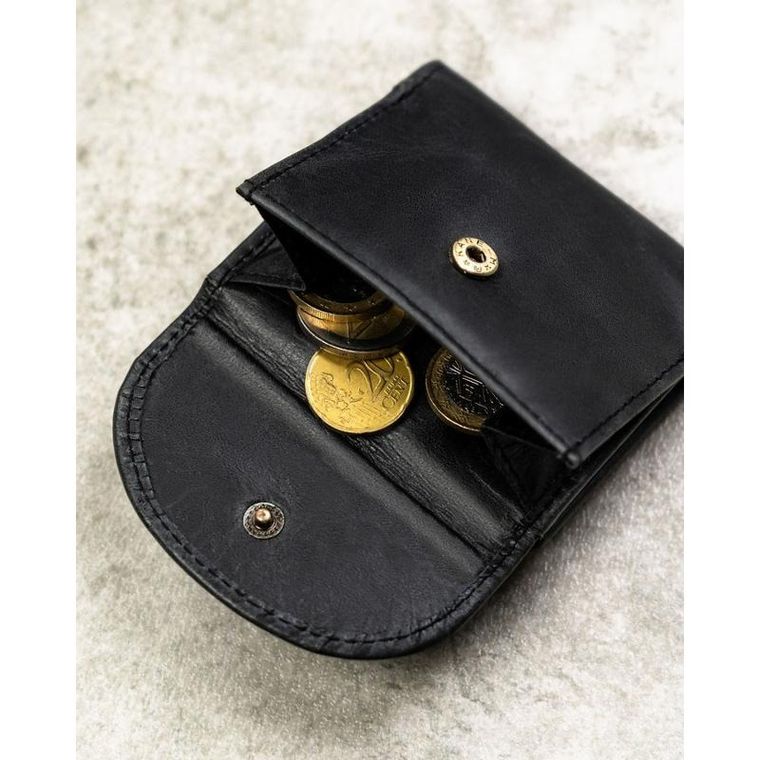 Portfel, czarny, skórzany, Rovicky