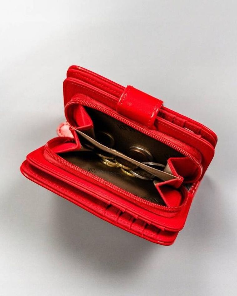 Portfel, czerwony, skóra eklogiczna, Cavaldi