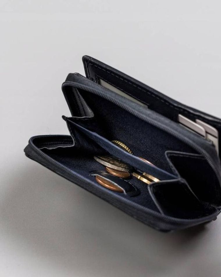 Portfel, granatowy, skórzany, Rovicky