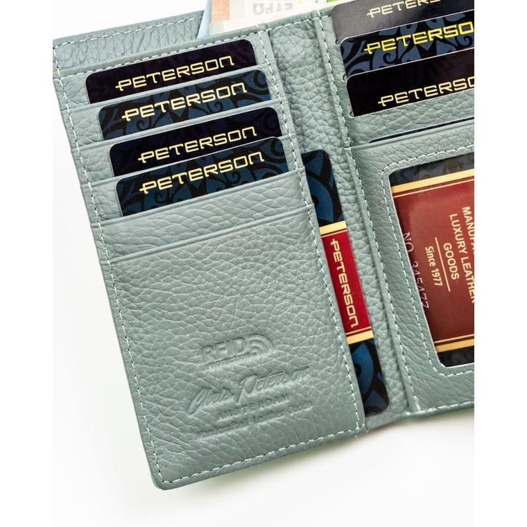 Portfel, jasnozielony, Peterson