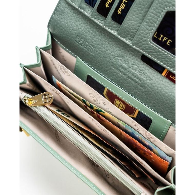 Portfel, jasnozielony, Peterson