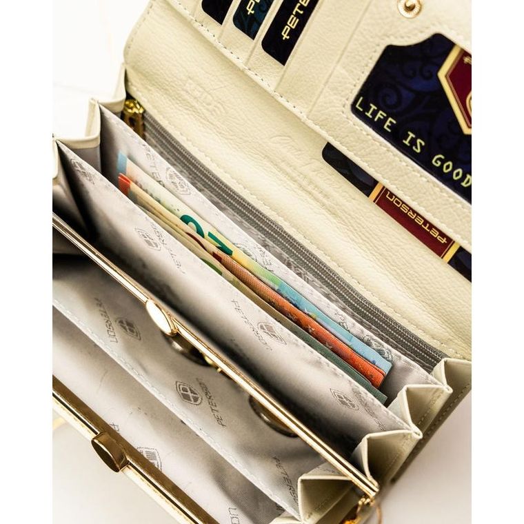 Portfel, mix, skóra naturalna i ekologiczna, RFID, Peterson