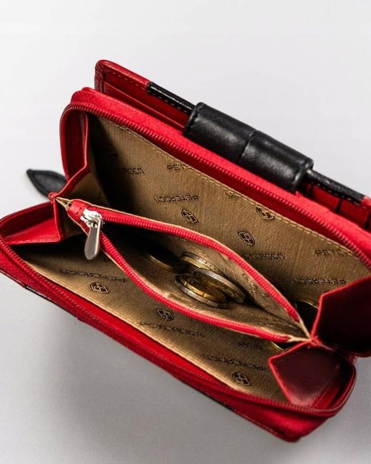 Portfel, mix, skórzany, Peterson