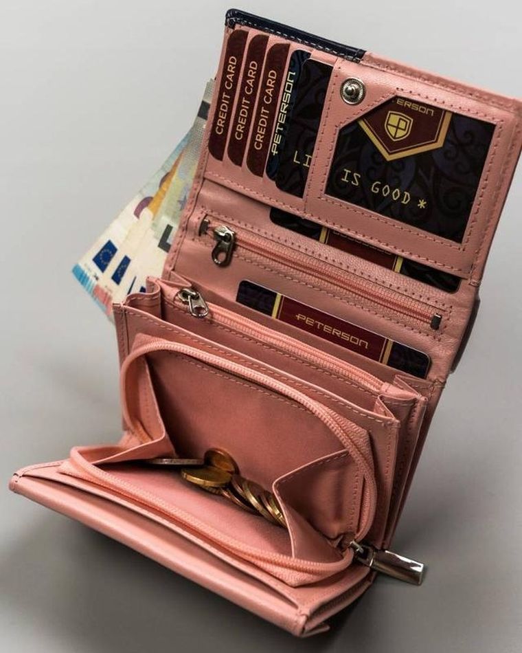 Portfel, mix, skórzany, Peterson