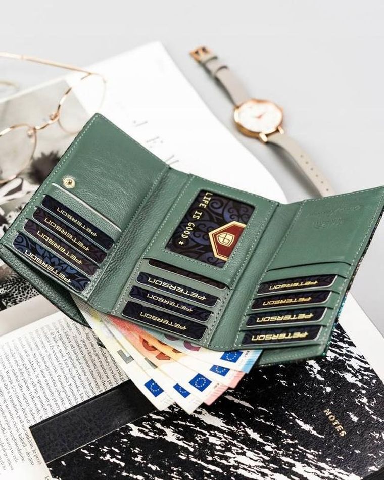 Portfel, mix, skórzany, Peterson