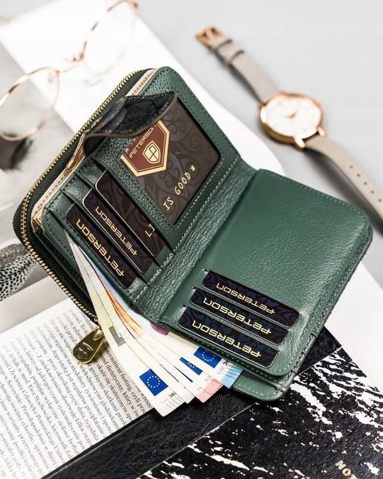 Portfel, mix, skórzany, Peterson