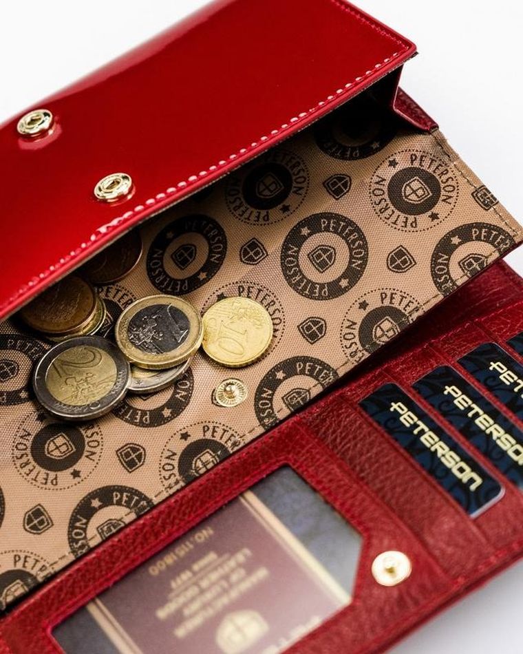 Portfel, mix, skórzany, Peterson