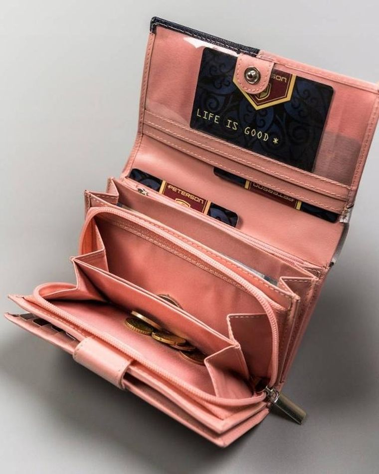 Portfel, mix, skórzany, Peterson