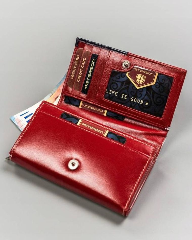 Portfel, mix, skórzany, Peterson