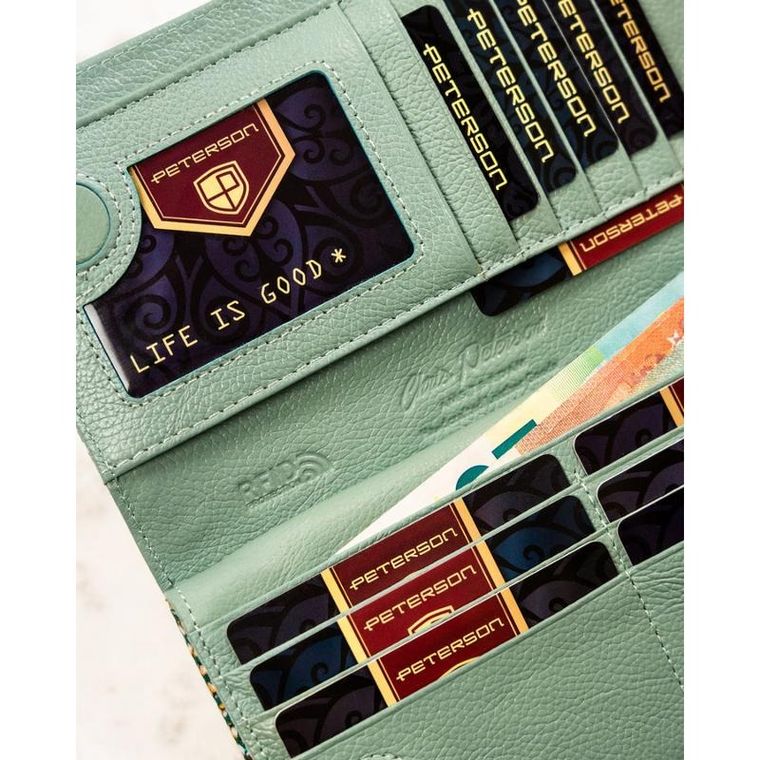 Portfel, mix, skórzany, Peterson
