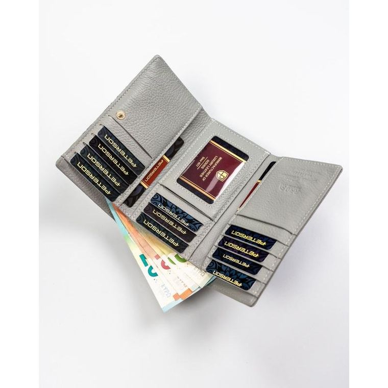 Portfel, mix, skórzany, Peterson