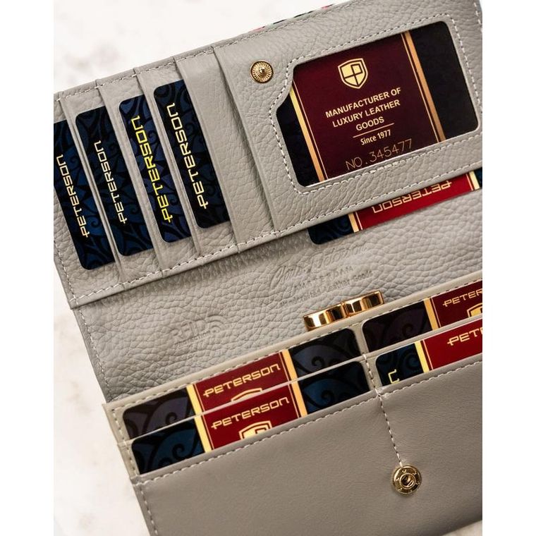 Portfel, mix, skórzany, Peterson