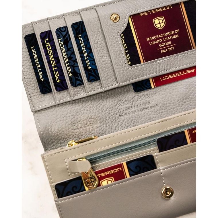 Portfel, mix, skórzany, Peterson