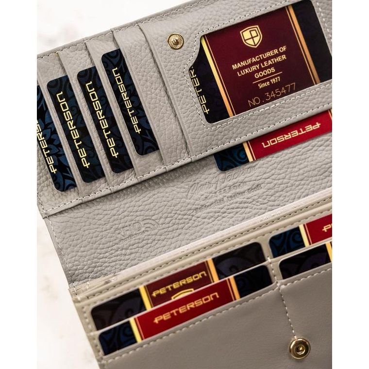 Portfel, mix, skórzany, Peterson