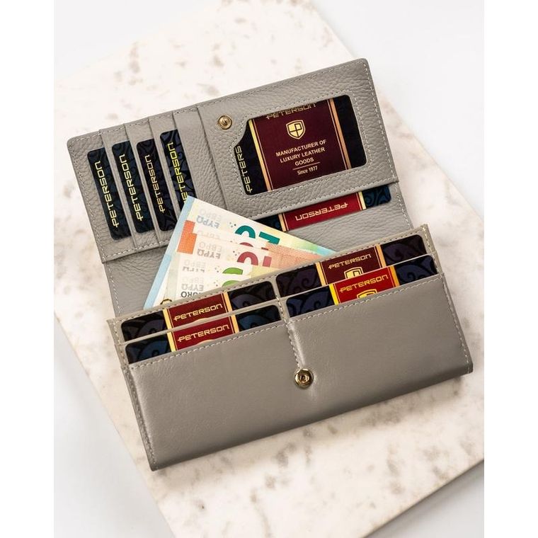 Portfel, mix, skórzany, Peterson