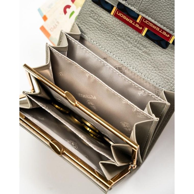 Portfel, mix, skórzany, Peterson