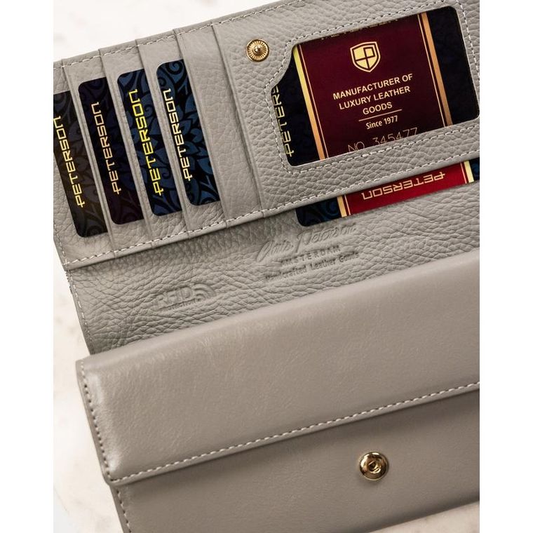 Portfel, mix, skórzany, RFID, Peterson